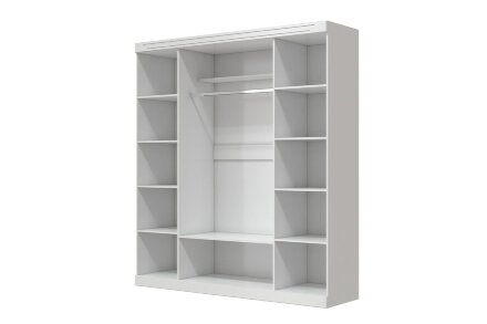 Шкаф 4-х дверный Олимп, белый 