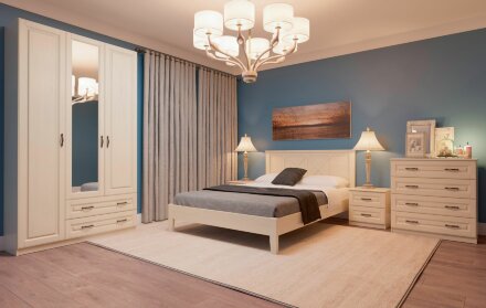 Модульная спальня Кантри, слоновая кость 