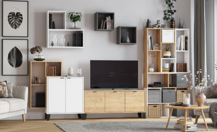 Навесная полка Гира ГН-2, Дуб крафт золотой 