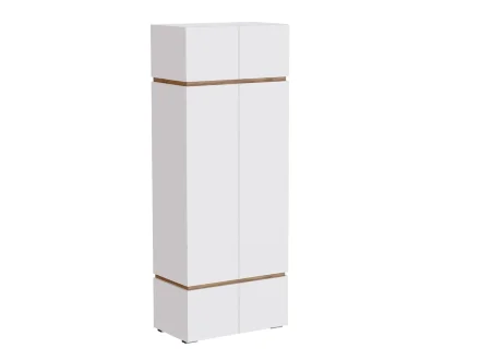 Шкаф двустворчатый Аркон, Белый / Дуб вотан 