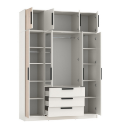 Шкаф 4-х дверный 83.07 Вегас, Белый