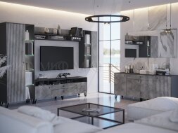 Полка малая Оливия, графит 